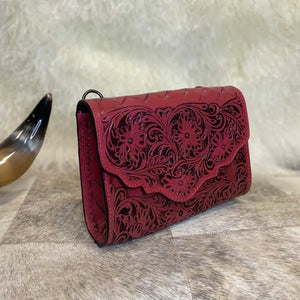 Red Handbag womens purse