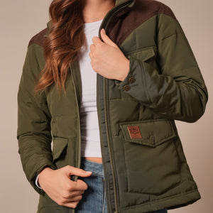 Women's Dark Olive Lenora Jacket - Kimes Ranch