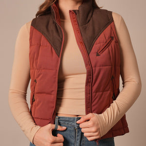 Women's Burnt Red Lenora Vest - Kimes Ranch