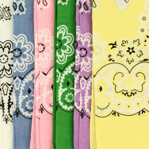 Light Cooton Pastel Bandanas