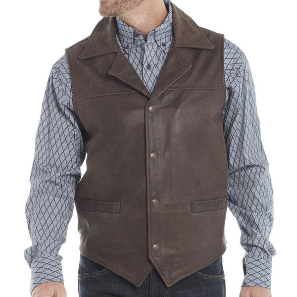 Men's Leather Vest - Cripple Creek