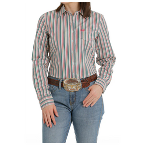 Women's Striped Western Button Shirt - Cinch