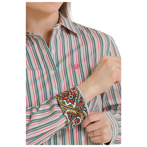 Women's Striped Western Button Shirt - Cinch