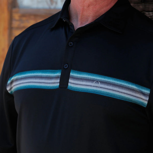 Men's Black ArenaFlex Polo - Cinch