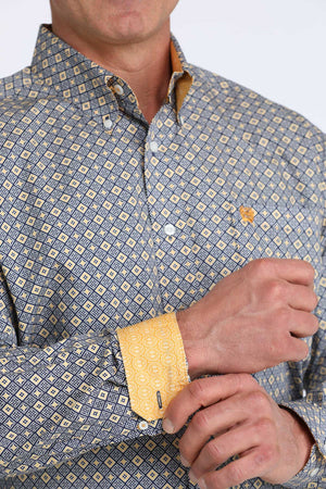 Men's L/S Royal Print Shirt - Cinch