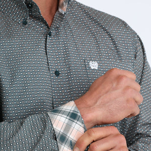Men's Long Sleeve Print Shirt - Cinch