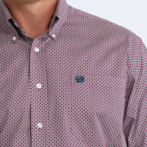 Men's Long Sleeve Print Shirt - Cinch