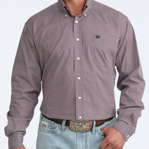 Men's Long Sleeve Print Shirt - Cinch