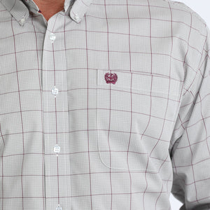 Men's Long Sleeve Plaid Shirt - Cinch