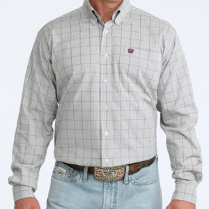 Men's Long Sleeve Plaid Shirt - Cinch