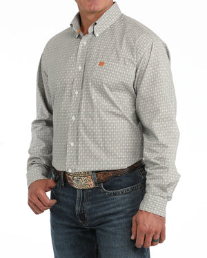 Men's Floral Geometric Button Down Shirt - Cinch