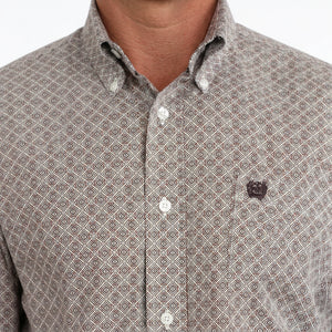 Men's L/S Geometric Print Shirt - Cinch