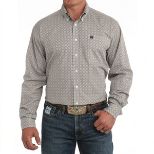 Men's L/S Geometric Print Shirt - Cinch