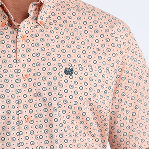 Men's S/S Print Coral Shirt - Cinch