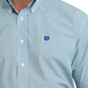 Men's S/S Plaid Shirt White - Cinch