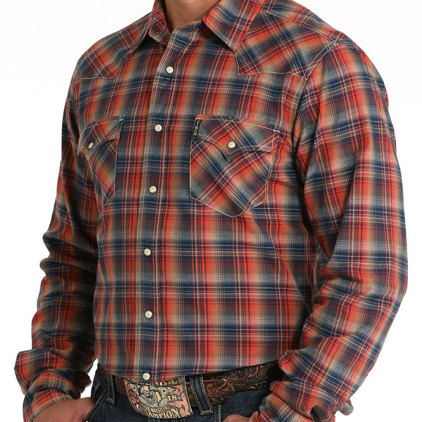 Men's Plaid Modern Print Shirt - Cinch