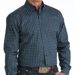 Men's Geometric Modern Fit Shirt - Cinch