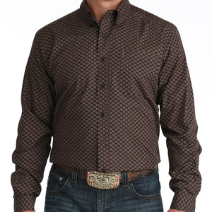 Men's L/S Modern Print Shirt - Cinch