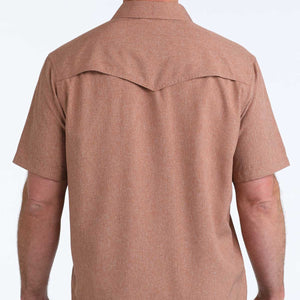 Men's S/S Camp Shirt Brown - Cinch