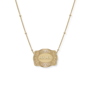Mini Mama Buckle Necklace - SpurWest