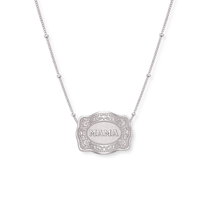 Mini Mama Buckle Necklace - SpurWest