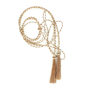 NATURAL HORSEHAIR BRAIDED STAMPEDE STRING - M&F Western Products