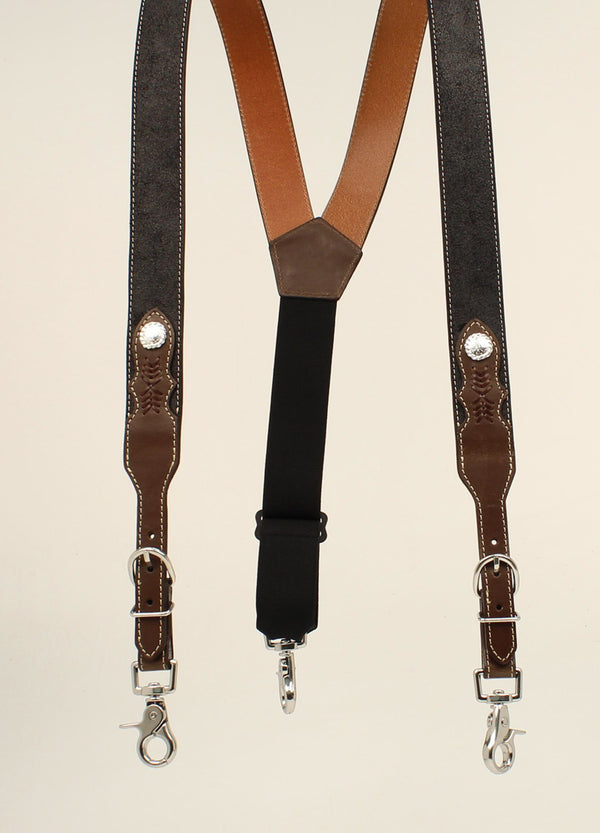 Leather Gallus Suspenders - Nocona