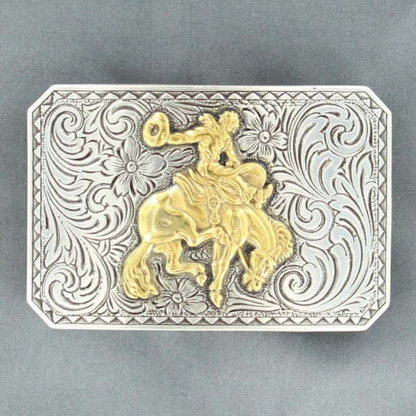 Rectangle Longhorn Buckle - Nocona