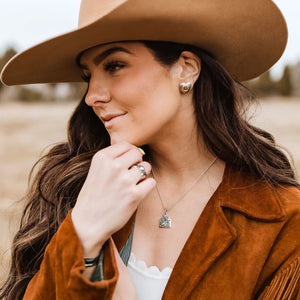 The Sweet Clara Ear Tag Pendant - Vogt Silversmiths