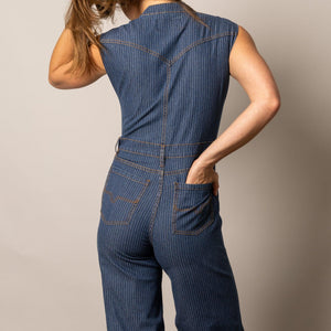 Women's Hadley Stripe Jumpsuit - Kimes
