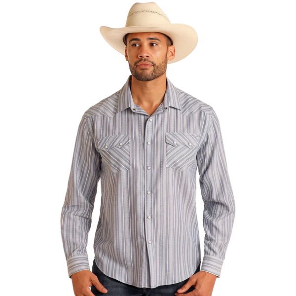 Men's Modern Vintage Striped Shirt - Panhandle