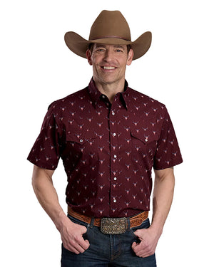 Men's Skull Print S/S Shirt - Roper