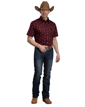 Men's Skull Print S/S Shirt - Roper