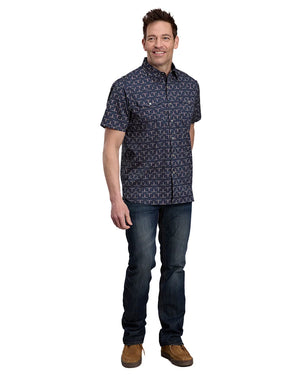 Men's Longhorn Print S/S Shirt - Roper