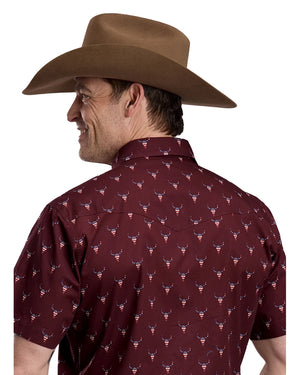 Men's Skull Print S/S Shirt - Roper