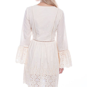 Ivory Scully Ruffle Dress back