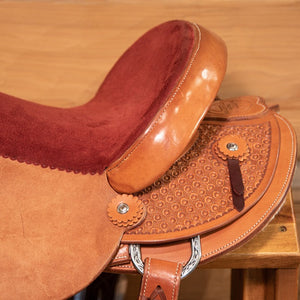 Padded Seat Barrel Saddle - Square Dot Saddlery