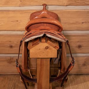 Padded Seat Barrel Saddle - Square Dot Saddlery