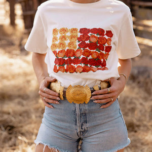 The American Rose Tee - Rodeo Quincy
