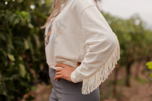 Fabulous Las Vegas Sweatshirt with Fringe - Rodeo Quincy