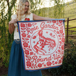 Rose Garden Round-Up Wild Rag - Rodeo Quincy