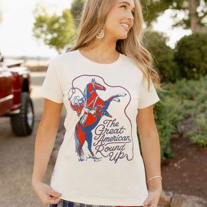 Great American Round-Up Tee - Rodeo Quincy