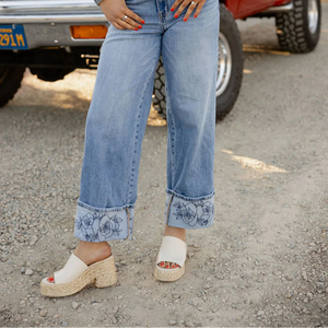 Rowdy Rose Cuff Jeans - Rodeo Quincy