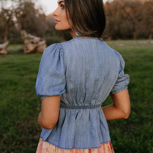 Women's Blush Rose Blouse - Rodeo Quincy