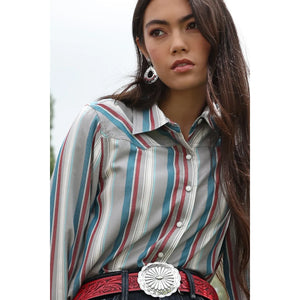 Women's Stripe Long Sleeve Shirt - Cruel Girl