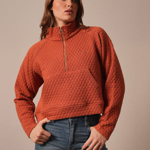 Women's Burnt Red Rita Sweater - Kimes Ranch