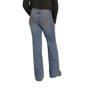 Girl's Raised Bootstitch Jeans - Rock & Roll Denim