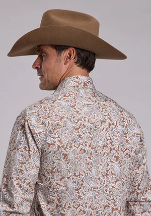 Men's Saddle Paisley L/S Snap Shirt - Roper