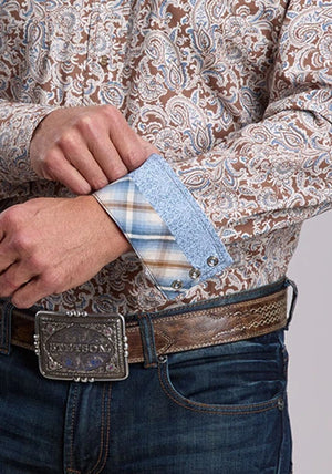 Men's Saddle Paisley L/S Snap Shirt - Roper