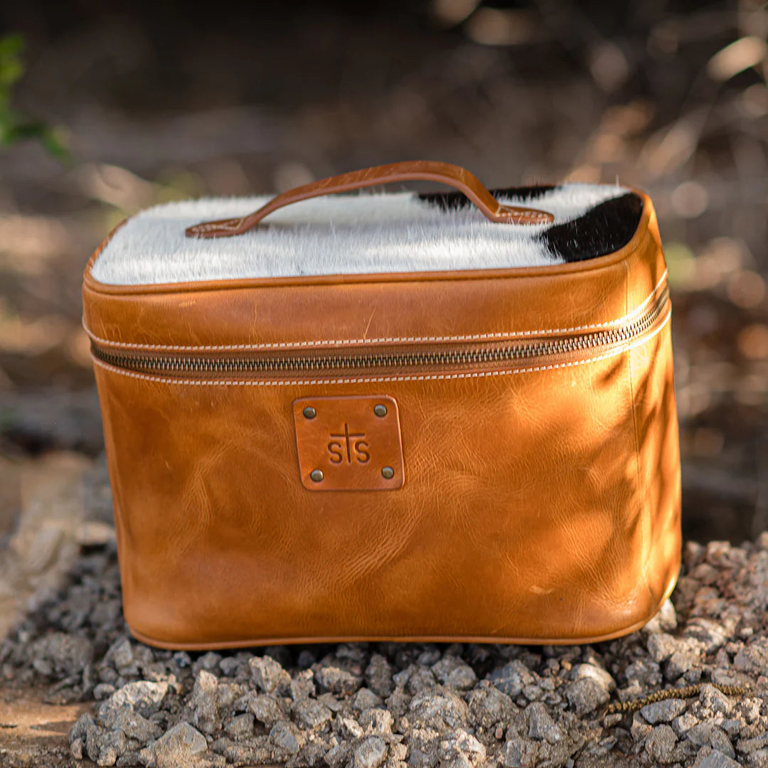Cowhide Basic Bliss Train Case - STS Ranchwear – Hamley Western Store